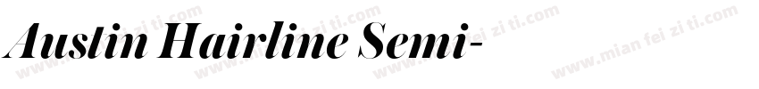 Austin Hairline Semi字体转换
